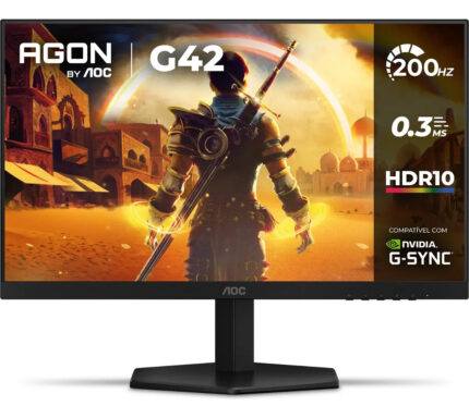 Monitor Para Jugadores Aoc Agon G42 24 200 Hz 0.3 Ms Ips 24g42he Negro_0