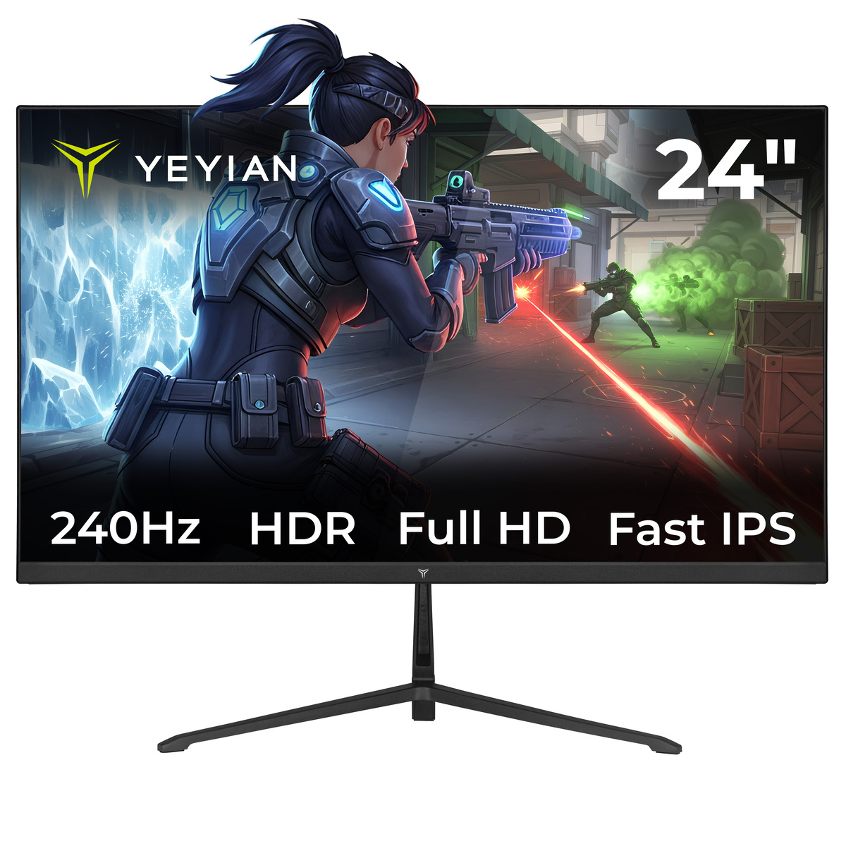 Monitor Yeyian Gaming 24 Pulgadas, 240ghz, Fhd 1920x1080 , Fast Ips,1ms, Freesync, G-sync, Hdr, Vesa 75 * 75, Hdmi 2.0 , Displayport 1.4, Para Xbox Series X/s/ps5/ps4/, Ymf-fp24-m1 Negro_0 Monitor Yeyian Gaming 24 Pulgadas, 240ghz, Fhd 1920x1080 , Fast Ips,1ms, Freesync, G-sync, Hdr, Vesa 75 * 75, Hdmi 2.0 , Displayport 1.4, Para Xbox Series X/s/ps5/ps4/, Ymf-fp24-m1 Negro_0