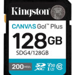 Memoria Sd Kingston Canvas Go Plus Gen4 128gb 200mb/s U3 V30_0