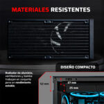 Enfriamiento Liquido Balam Rush Cryo Prism 240 Black 120mm Argb 4 Pines Pwm 1800 Rpm Tdp 270w Lga1851 Am5 Caratulas Intercambiables + Display De Temperatura Negro Br-944045_4