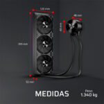 Cooler Líquido Balam Rush Cryo Allblack 280w 360mm_3