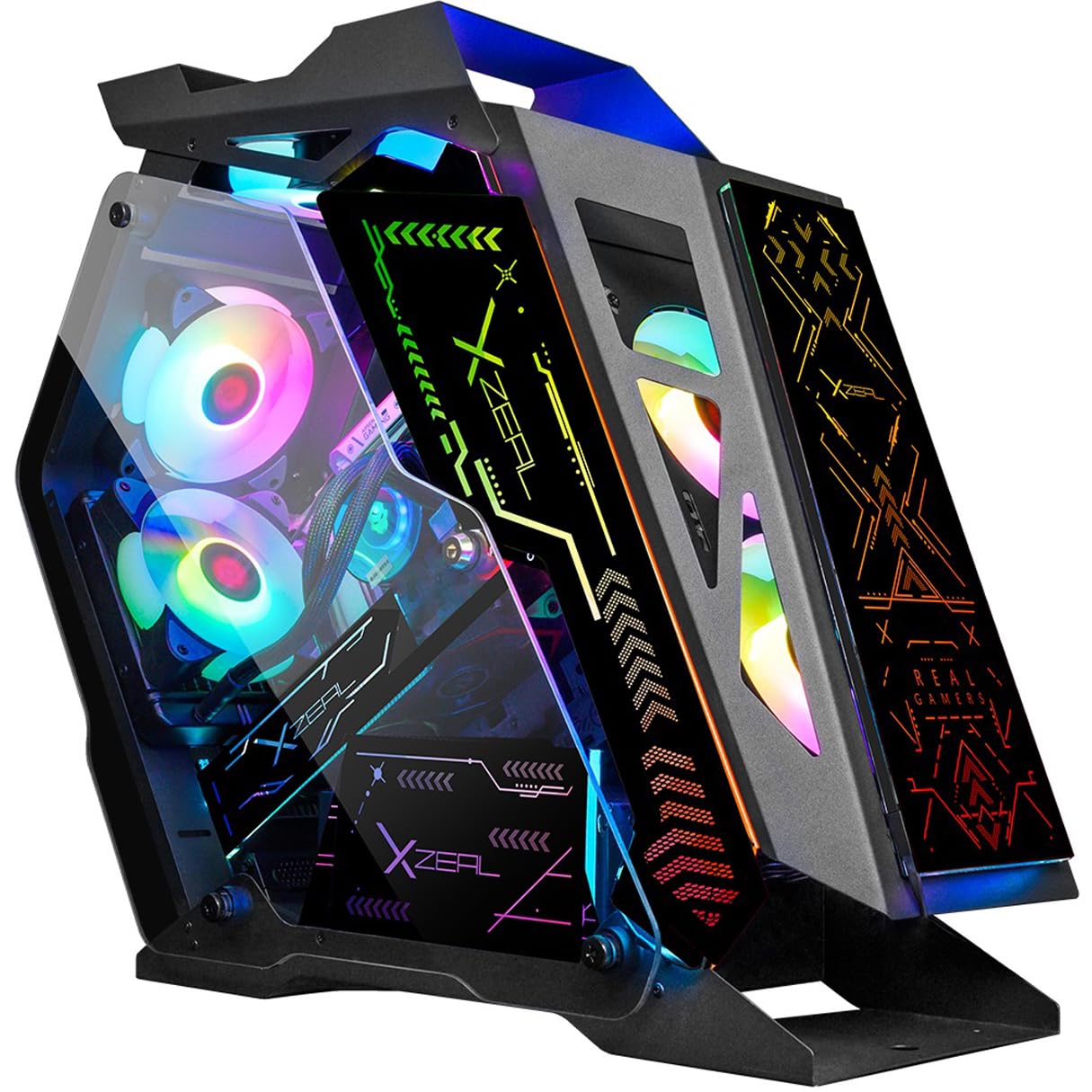 Stylos Gabinete Gamer IR02 Micro ATX 4 Fan ARGB Cristal Templado XZGAIRRGBB_0 Stylos Gabinete Gamer IR02 Micro ATX 4 Fan ARGB Cristal Templado XZGAIRRGBB_0