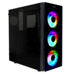 Gabinete xz110-1 ATX Micro-ATX Mini- itx RGB Cristal (xzcgb12b)_0