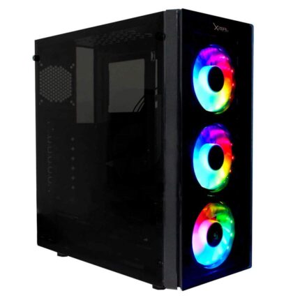 Gabinete xz110-1 ATX Micro-ATX Mini- itx RGB Cristal (xzcgb12b)_0