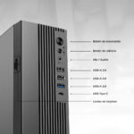 Gabinete Acteck Onex Gs450 Micro Atx Mini Torre Slim 1 Ventilador Fuente 400w Usb-c Lector De Micro Sd Y Sd Ac-943086 Negro_3