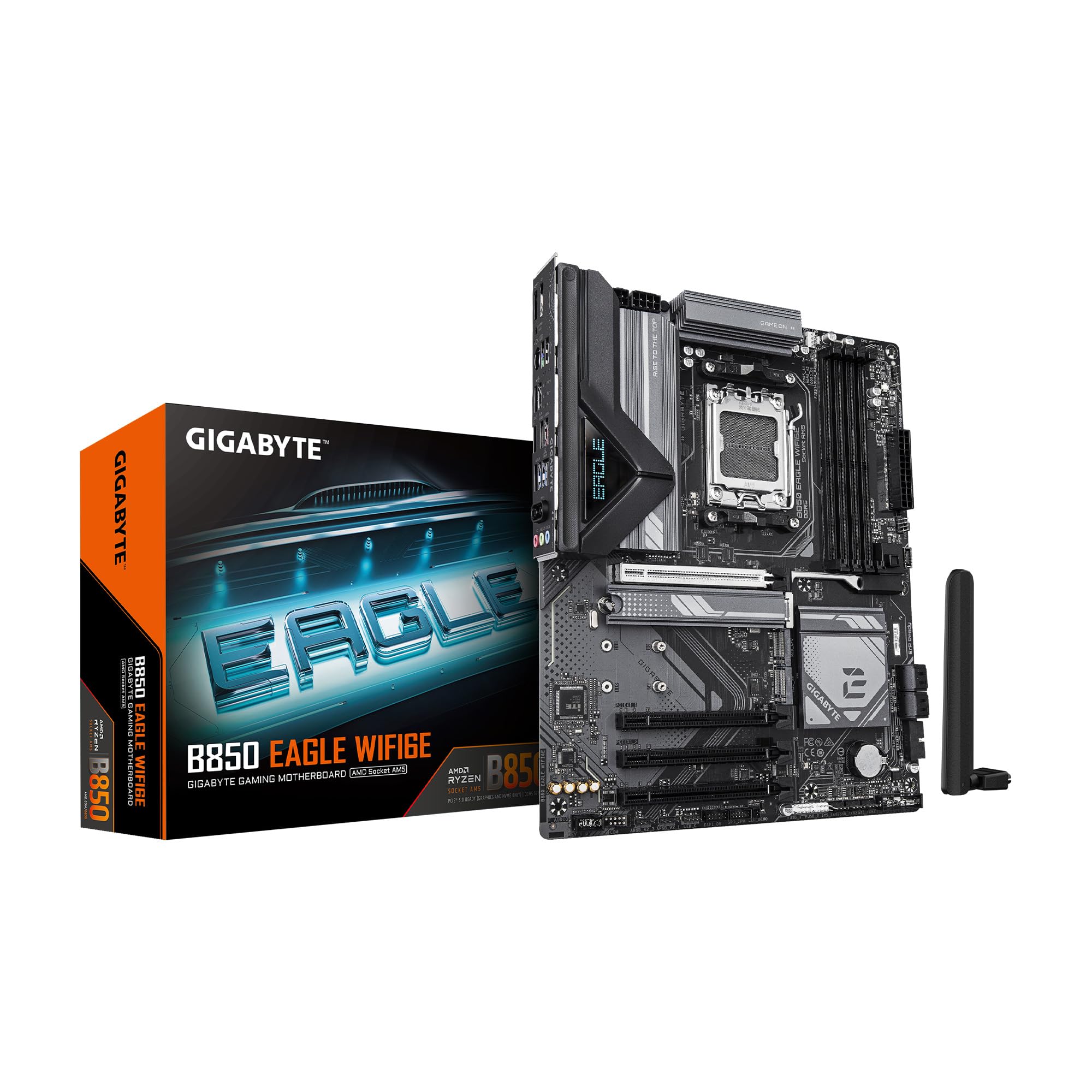 GIGABYTE B850 Eagle WIFI6E AMD AM5 LGA 1718 Placa Base, ATX, DDR5, 3X M.2, PCIe 5.0, USB-C, WIFI6E, 1GbE LAN, EZ-Latch, 5 años de garantía_0 GIGABYTE B850 Eagle WIFI6E AMD AM5 LGA 1718 Placa Base, ATX, DDR5, 3X M.2, PCIe 5.0, USB-C, WIFI6E, 1GbE LAN, EZ-Latch, 5 años de garantía_0
