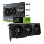 ASUS La Tarjeta gráfica Prime GeForce RTX 5060 de 8 GB GDDR7 (PCIe® 5.0, 8GB GDDR7, HDMI®/DP 2.1, 2.5-Slot, Axial-Tech, Dual BIOS) PRIME-RTX5060-8G_0