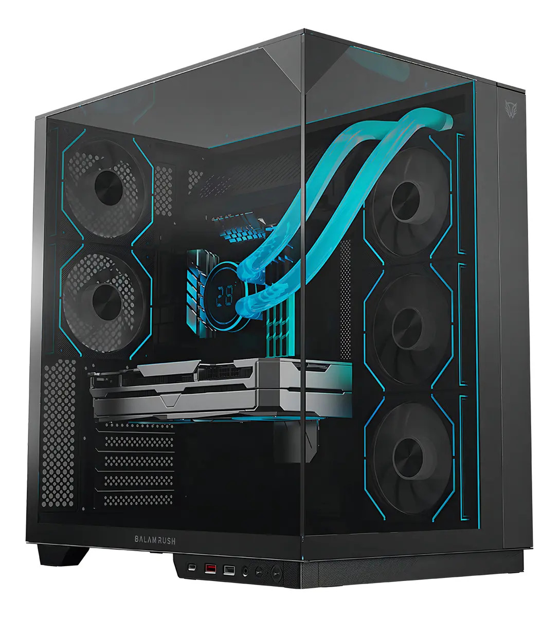 Gabinete Gamer Balam Rush Tank Majestic 7600 Negro_0 Gabinete Gamer Balam Rush Tank Majestic 7600 Negro_0
