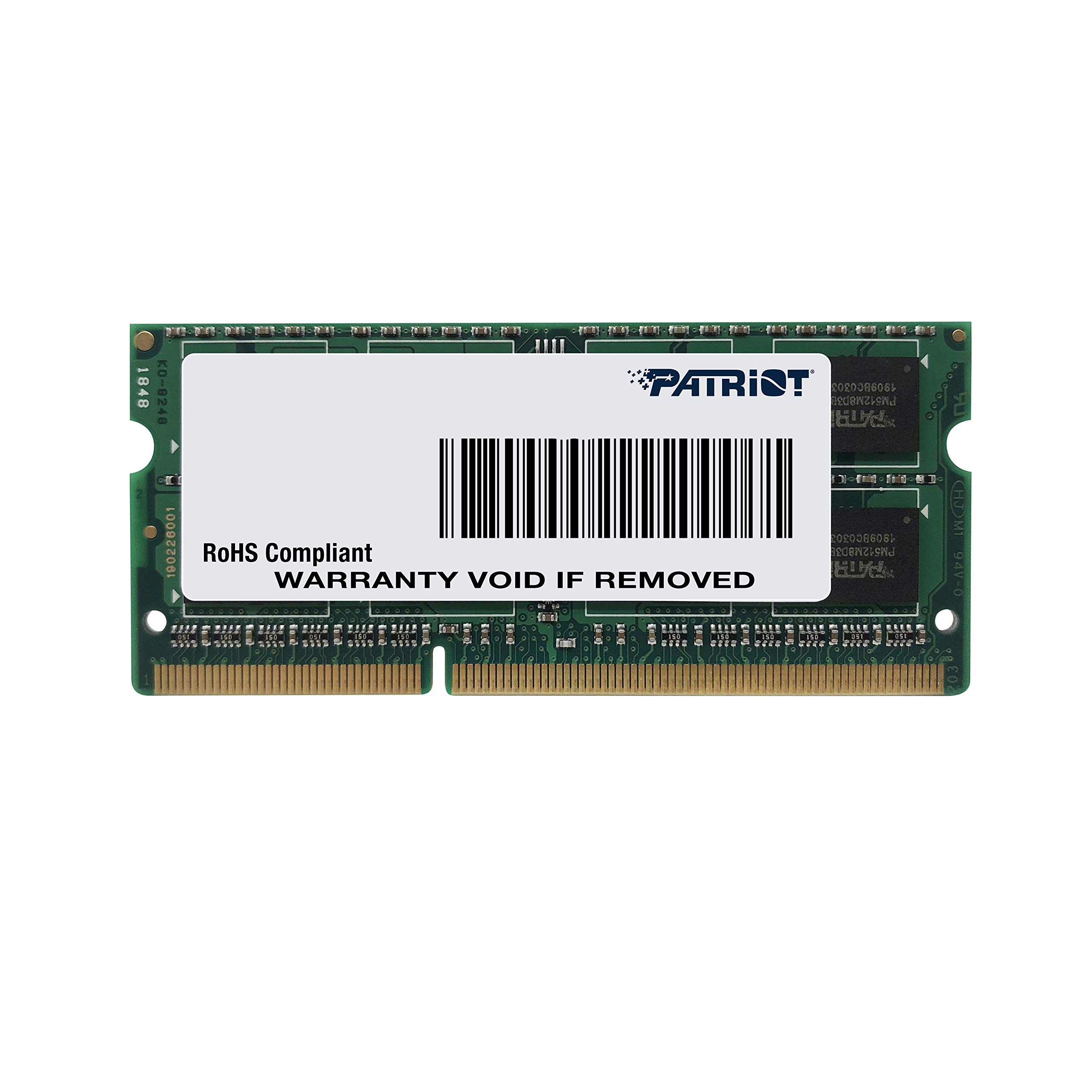 Patriot Signature DDR3L RAM 8GB (1X8GB) 1600MHz CL11 1.35v SODIMM Memoria para Laptop/Notebook - PSD38G1600L2S_0 Patriot Signature DDR3L RAM 8GB (1X8GB) 1600MHz CL11 1.35v SODIMM Memoria para Laptop/Notebook - PSD38G1600L2S_0