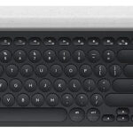 Teclado Logitech Qwerty Español Latinoamérica Color Negro Y Blanco Negro/blanco_0