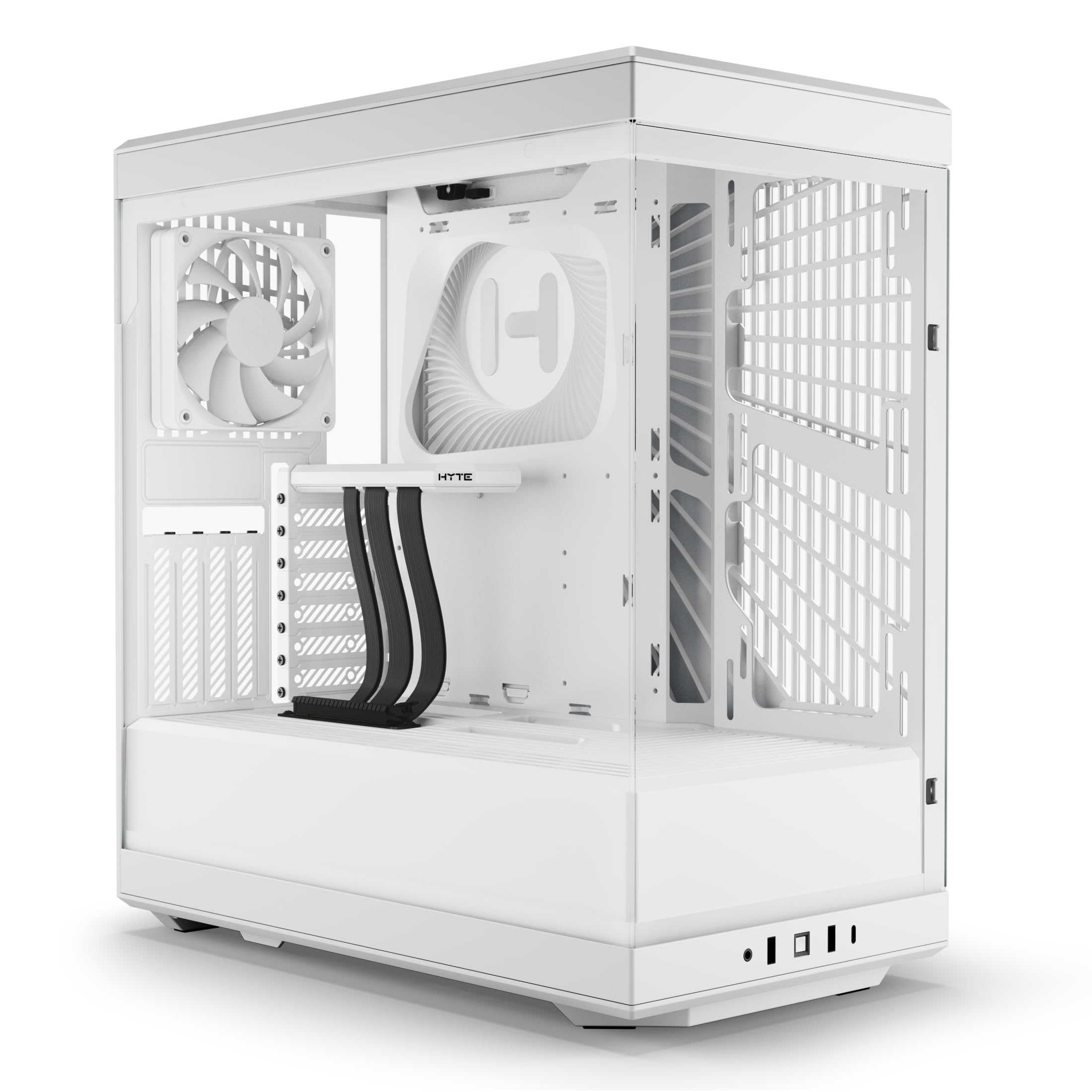 Hyte Y40 - Funda para Juegos de computadora ATX de Vidrio Templado estético Moderno con Cable Elevador PCIE 4.0 Incluido, Blanco Nieve (CS-HYTE-Y40-WW)_0 Hyte Y40 - Funda para Juegos de computadora ATX de Vidrio Templado estético Moderno con Cable Elevador PCIE 4.0 Incluido, Blanco Nieve (CS-HYTE-Y40-WW)_0