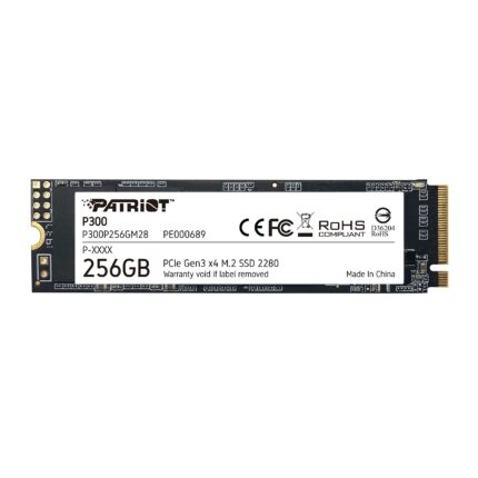 Patriot SSD P300 M. 2 2280 256 GB PCIe Gen3 x4 Lectura: 1700 MB Escritura: 1850 MB/S - P300P256GM28_0