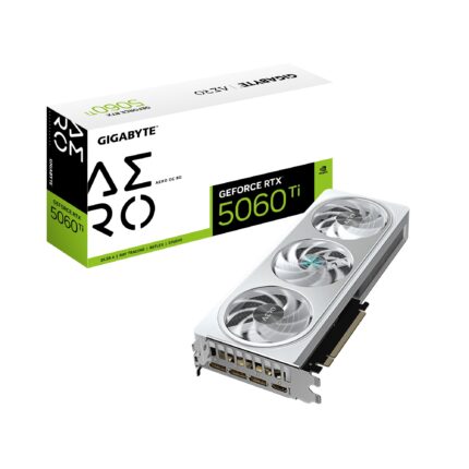 GIGABYTE GeForce RTX 5060 Ti Aero OC 8G Tarjeta gráfica, 8 GB 128 bits GDDR7, PCIe 5.0, Sistema de refrigeración WINDFORCE, Tarjeta de Video GV-N506TAERO OC-8GD_0