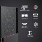 Gabinete Yeyian Gaming Ycm-apela-m1 Negro Mini Tower_1