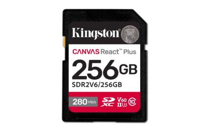 Kingston Tarjeta De Memoria SD, Canvas React Plus V60, Capacidad: 256GB, 4K, Clase 10, UHS-II, U3, V60, Lectura: 280MB/s y Escritura: 150MB/s, SKU: SDR2V6/256GB_0