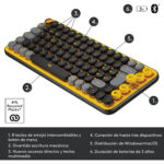 Teclado Logitech Pop Blast Bluetooth Español Latinoamérica_0