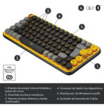 Teclado Logitech Pop Blast Bluetooth Español Latinoamérica_0