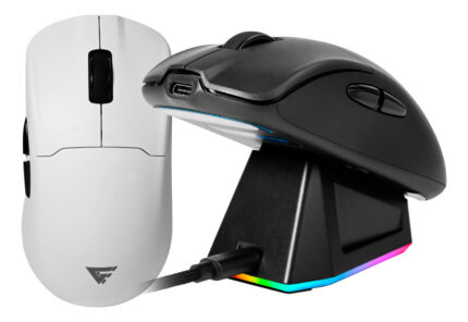 Mouse Gamer Inalámbrico Dual 2.4ghz + Bluetooth Game Factor Mow800-bk Rgb 26000 Dpi 4k Negro_0