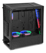 Gabinete Yeyian Crescent Master Con Ventana, Midi Tower, Atx/micro-atx/mini-itx, Usb 3.0, Sin Fuente, 3 Ventiladores Instalados Argb, Negro_3