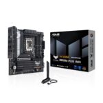 ASUS TUF Gaming B860M-PLUS WiFi B860 LGA 1851 mATX Motherboard, Intel® Core Ultra Series 2 Ready, AI PC, 12+1+2+1 80A Stages, DDR5, PCIe 5.0, 3X M.2, Wi-Fi 7, 2.5G LAN, HDMI, USB 20Gbps Type-C®_0