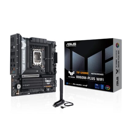 ASUS TUF Gaming B860M-PLUS WiFi B860 LGA 1851 mATX Motherboard, Intel® Core Ultra Series 2 Ready, AI PC, 12+1+2+1 80A Stages, DDR5, PCIe 5.0, 3X M.2, Wi-Fi 7, 2.5G LAN, HDMI, USB 20Gbps Type-C®_0
