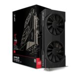 XFX Tarjeta DE Video (RX-96TSW8GBQ) Swift RX9060XT OC,8GB GDDR6,1900MHZ,2*DP,HDMI,2*Fan,Negro_0