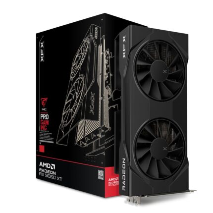 XFX Tarjeta DE Video (RX-96TSW8GBQ) Swift RX9060XT OC,8GB GDDR6,1900MHZ,2*DP,HDMI,2*Fan,Negro_0