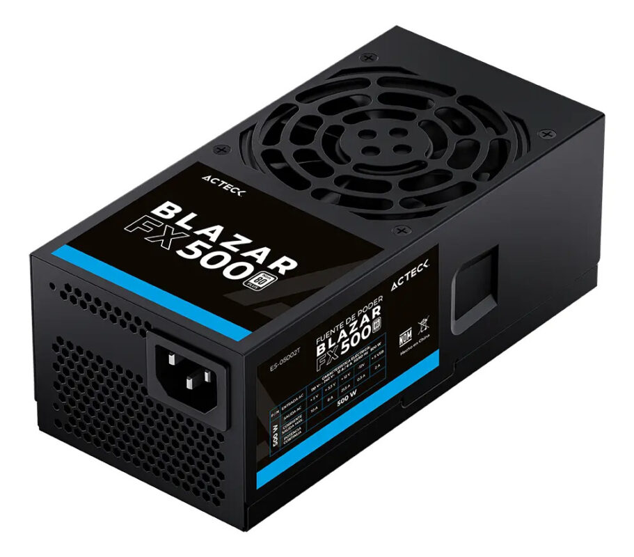 Fuente Acteck Blazar Fx500 Tfx 500w Negro 80 Plus_0