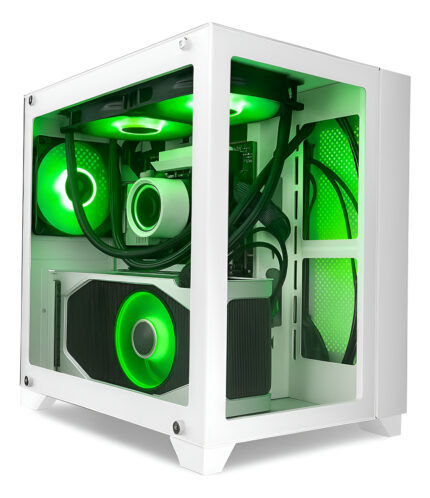 Game Factor Csg570-wh Gabinete Gamer Capacidad Hasta 9 Ventiladores Filtro De Polvo Compatible Con Atx Color Blanco_0