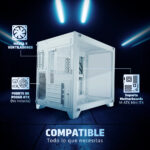 Game Factor Csg570-wh Gabinete Gamer Capacidad Hasta 9 Ventiladores Filtro De Polvo Compatible Con Atx Color Blanco_1