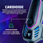 Micrófono Gamer Game Factor Mcg800 Usb Streaming Cardioide 16 Mm Mute Rgb 8 Modos De Luz Negro_3