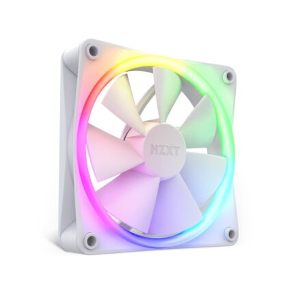 NZXT F120 RGB Triple Pack â 3 ventiladores RGB PWM de 120 mm con driver RGB â Alto flujo de aire, bajo ruido â Rodamiento dinÃ¡mico de fluidos â Control de software CAM â 18 LED por ventilador â Blanco_0