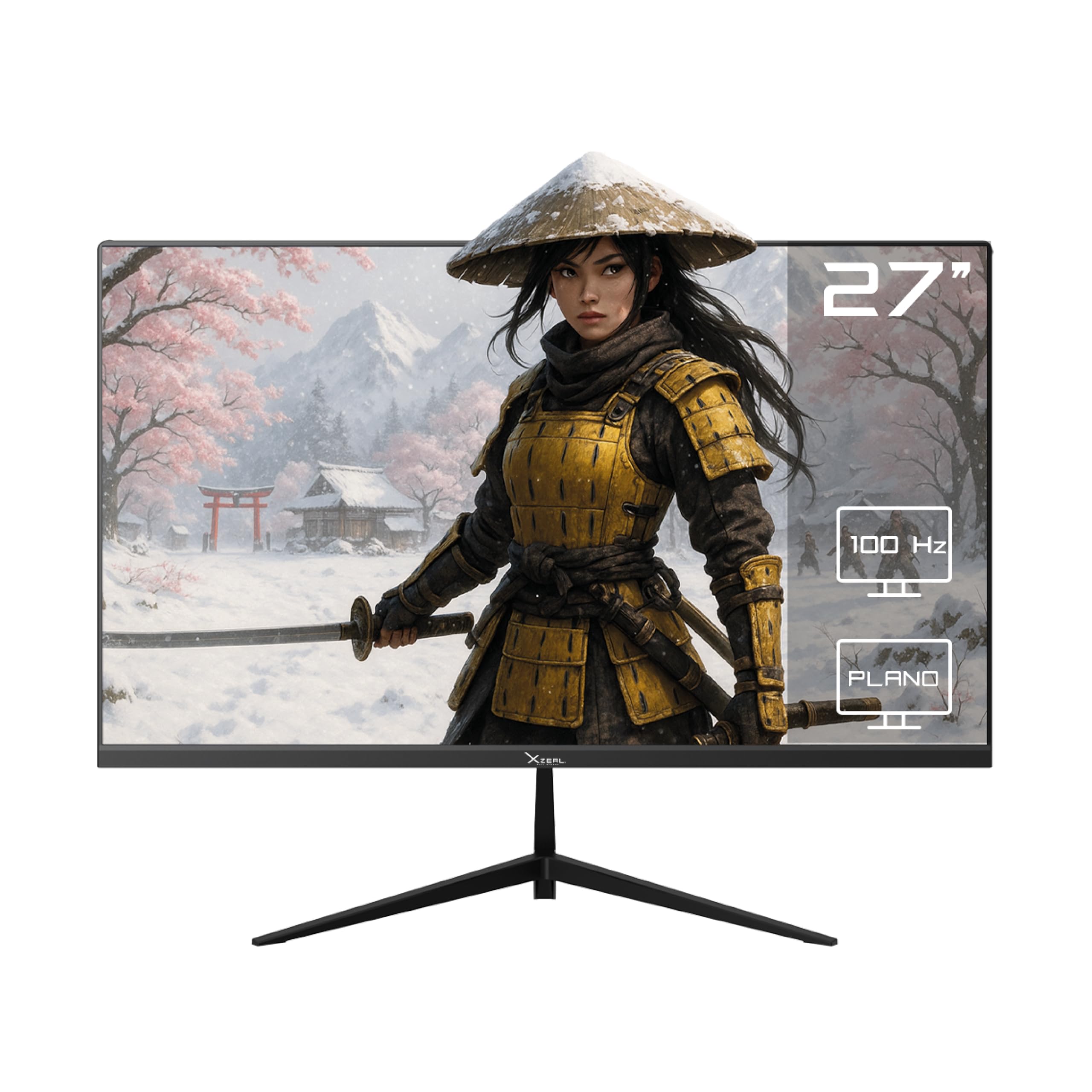 Xzeal 27" Monitor XST590-1 Panel Plano VA FHD 100Hz 5ms 1xVGA + 1xHDMI + Vesa 100x100mm Negro_0 Xzeal 27" Monitor XST590-1 Panel Plano VA FHD 100Hz 5ms 1xVGA + 1xHDMI + Vesa 100x100mm Negro_0