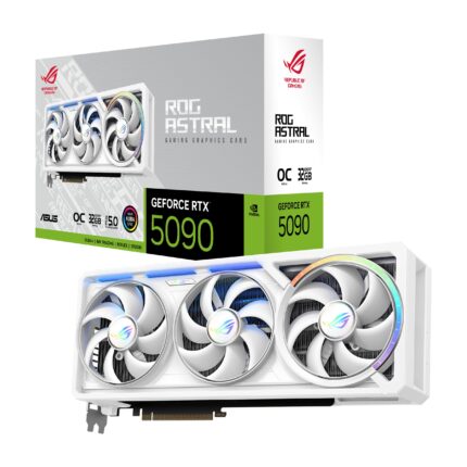 ASUS ROG Astral GeForce RTX 5090 White OC Edition Tarjeta grÃ¡fica para Juegos (PCIe 5.0, 32GB GDDR7, HDMI/DP 2.1, 3.8 Ranuras, diseÃ±o de 4ventiladores, Ventiladores de tecnologÃ­a axial, cÃ¡mara de_0