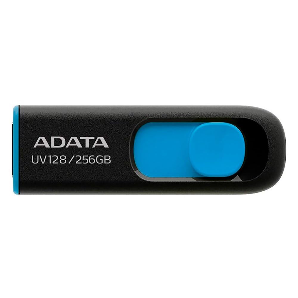 ADATA Memoria Flash UV128 256GB USB 3.0 Negro/Azul (AUV128-256G-RBE)_0 ADATA Memoria Flash UV128 256GB USB 3.0 Negro/Azul (AUV128-256G-RBE)_0