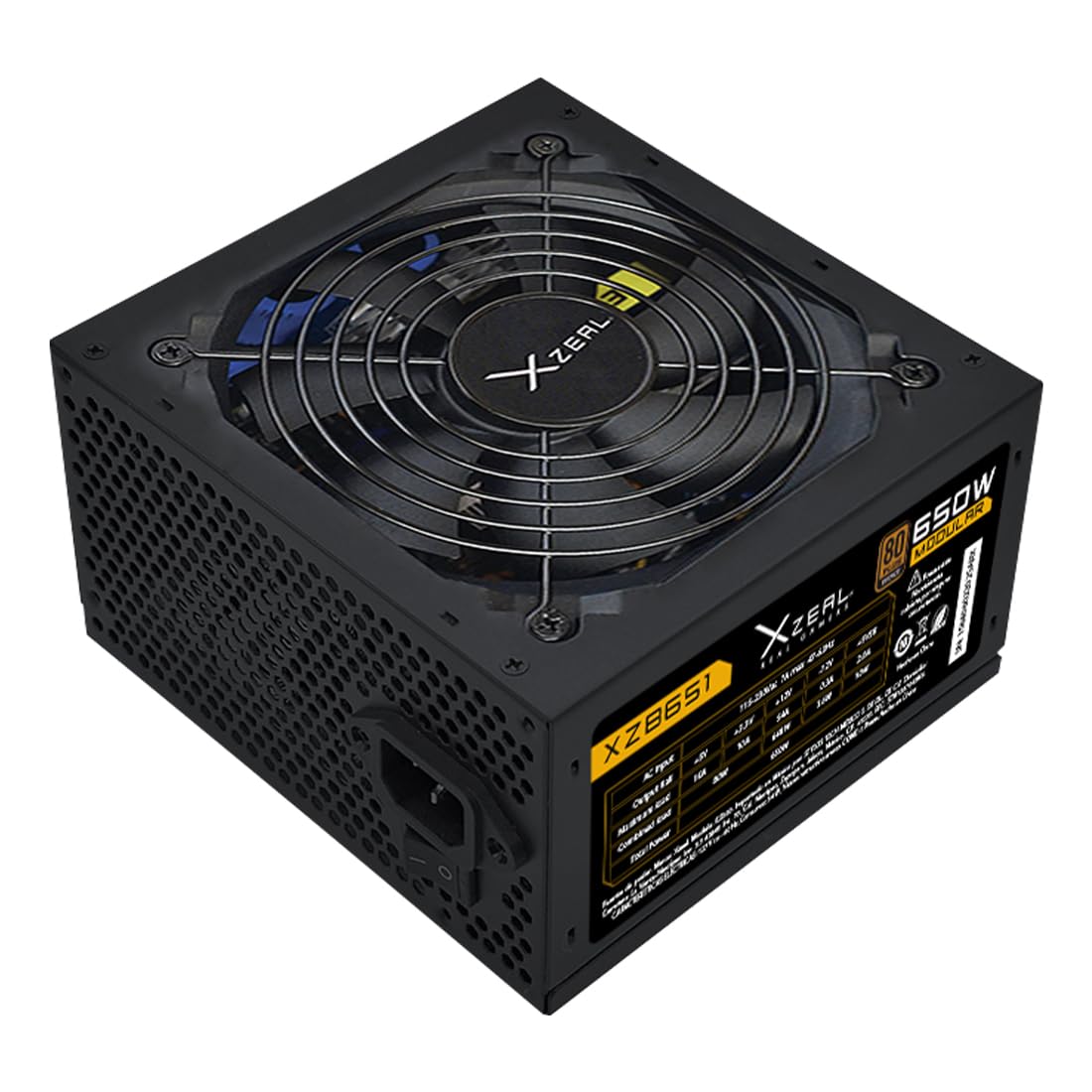 Fuente de Poder Xzeal XZ650M ATX 650W 80 Plus Bronze Modular 1x20+4pin +1xP8(4+4) Pin +2xPCI-E(6+2) Pin Negro_0 Fuente de Poder Xzeal XZ650M ATX 650W 80 Plus Bronze Modular 1x20+4pin +1xP8(4+4) Pin +2xPCI-E(6+2) Pin Negro_0