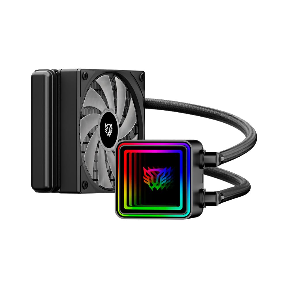 Enfriamiento Liquido Cryo Prism 120/ ARGB/TDP 230W / Compatibilidad AMD + Intel/Caratula Infinito (Negro)_0 Enfriamiento Liquido Cryo Prism 120/ ARGB/TDP 230W / Compatibilidad AMD + Intel/Caratula Infinito (Negro)_0