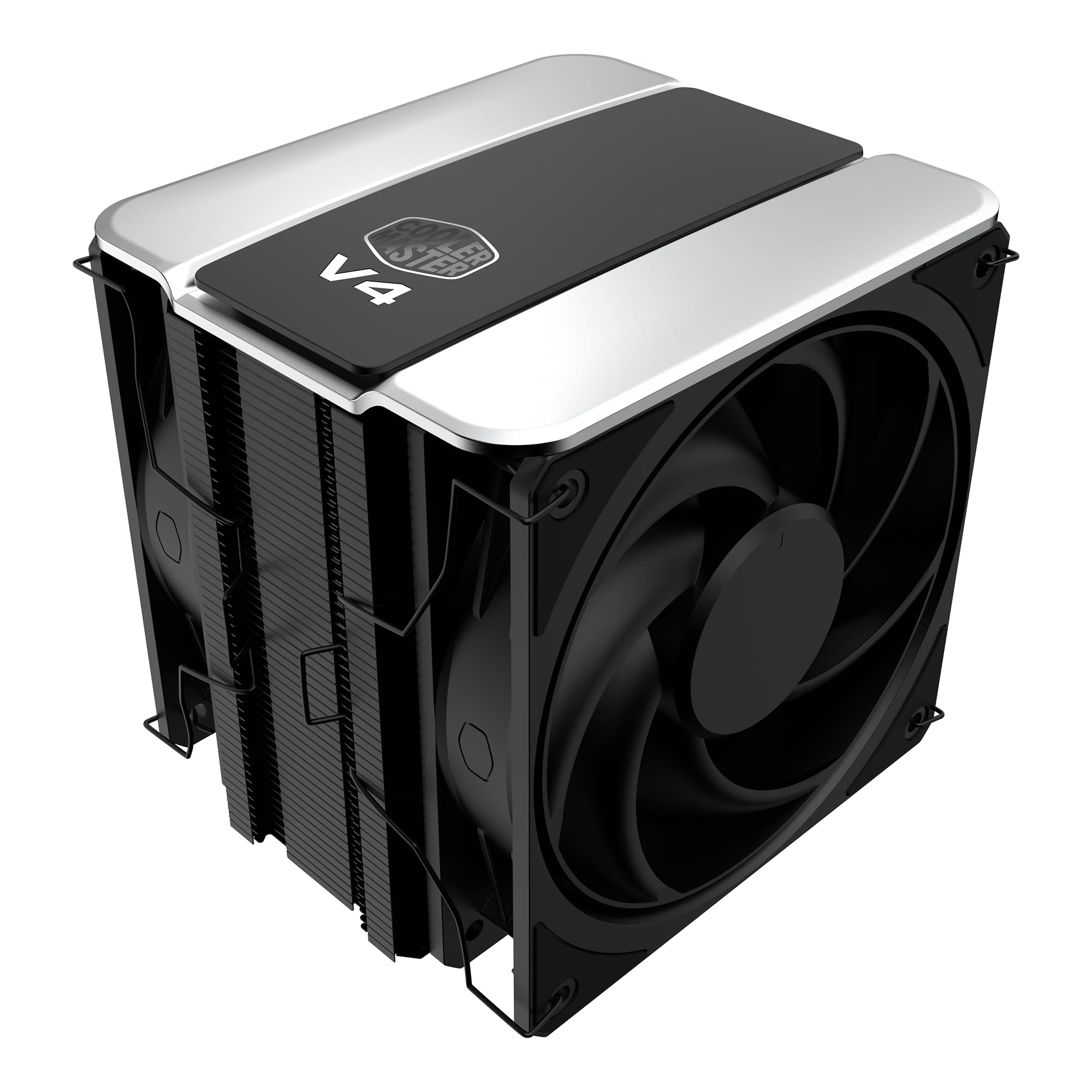 Cooler Master V4 Alpha 3DHP Ventilador de CPU Negro, TecnologÃa de Tubo de Calor Alpha 3DHP, Ventiladores Duales Mobius 120 PWM, Operación Silenciosa, Fácil Instalación, AMD Ryzen 9 AM5|4, Intel Ultra_0 Cooler Master V4 Alpha 3DHP Ventilador de CPU Negro, TecnologÃa de Tubo de Calor Alpha 3DHP, Ventiladores Duales Mobius 120 PWM, Operación Silenciosa, Fácil Instalación, AMD Ryzen 9 AM5|4, Intel Ultra_0