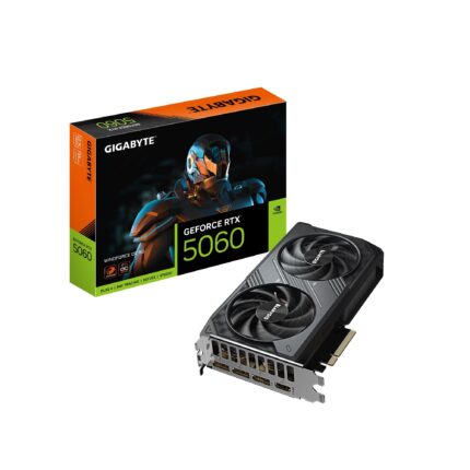 GIGABYTE Tarjeta grÃ¡fica GeForce RTX 5060 WINDFORCE OC 8G, 8 GB 128 bits GDDR7, PCIe 5.0, Sistema de refrigeraciÃ³n WINDFORCE, Tarjeta de Video GV-N5060WF2OC-8GD_0