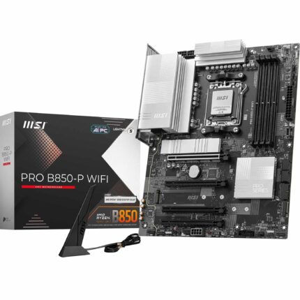 MSI Pro B850-P WiFi Motherboard, ATX - Compatible con procesadores AMD Ryzen 9000/8000 / 7000, AM5 - DDR5 Memory Boost (8200+ MT/s OC), PCIe 5.0 x16 y 4.0 x16, M.2 Gen5, Wi-Fi 7, 5G LAN_0