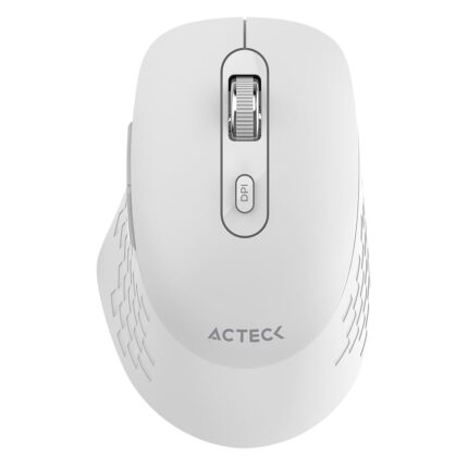 Mouse Confortable y Elegante Optimize Flow MI480 Inalambrico 2.4 MHz + 1600 dpi + 6 Botones + Bateria 2X AAA Advanced Series Blanco_0