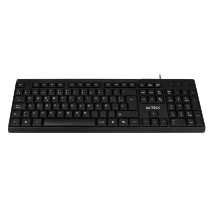Teclado Alambrico USB Inspire TA210 / DiseÃ±o ClÃ¡sico 105 Teclas + ConexiÃ³n USB A de 1.5m Negro Essential Series_0