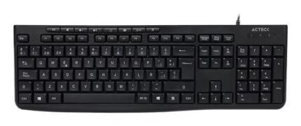 Acteck Teclado Inspire Prime TA222, Alambrico, Espanol, USB, Negro_0