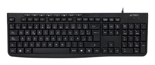Acteck Teclado Inspire Prime TA222, Alambrico, Espanol, USB, Negro_0 Acteck Teclado Inspire Prime TA222, Alambrico, Espanol, USB, Negro_0