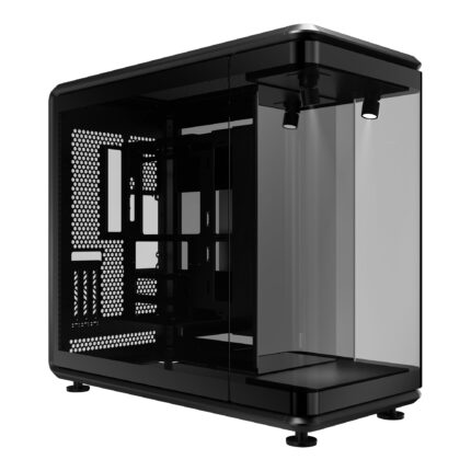 Cooler Master MasterFrame 360 Panorama Open-Frame ATX Funda para PC, vidrio templado panorÃ¡mico de 3 lados, GPU Max de 430 mm, soporte de radiador de 360 mm, PCIe 5.0, soporta ventiladores de hasta 12_0