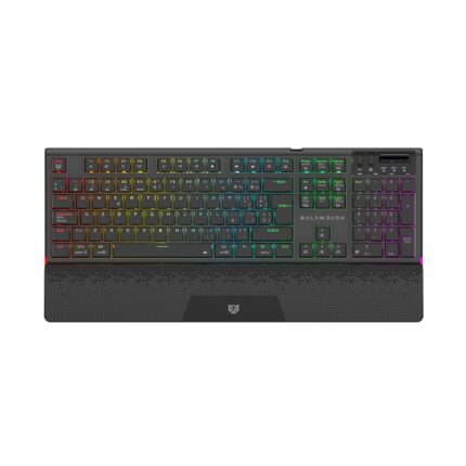 Balam Rush Dominate Expert GK979I Teclado MecÃ¡nico Gamer InalÃ¡mbrico, 2.4 MHz + Bluetooth, Estructura de Aluminio, Switch Rojo, RGB, Negro_0