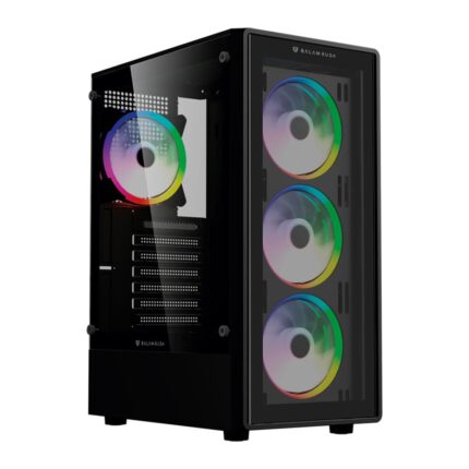 Gabinete Gamer BALAM Rush Dragonfly Perform Crystal GM590 CB Media Torre 4 Fan Cristal Templado BR-935968_0