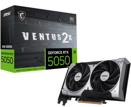 MSI Gaming RTX 5050 8G Ventus 2X OC Tarjeta grÃ¡fica (8GB GDDR6,128 bits, Rendimiento Extremo: 2617 MHz, DisplayPort x3 2.1a, HDMI 2.1b, NVIDIA Blackwell Architecture)_0