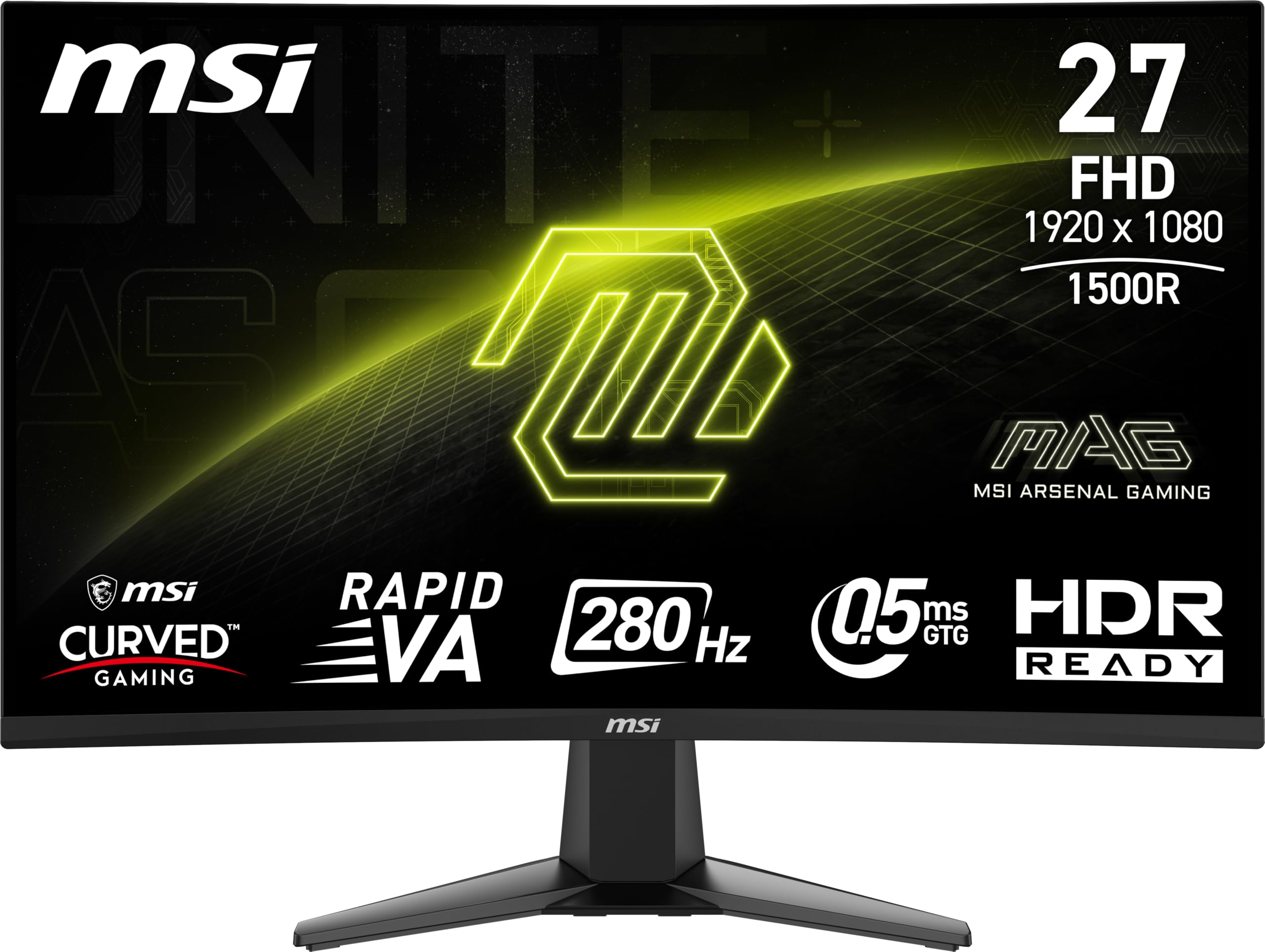 MSI Monitor Gamer Curvo 27 mag 276CXF 0.5ms 280Hz Full HD Rapid VA HDMI DP mag 276CXF_0 MSI Monitor Gamer Curvo 27 mag 276CXF 0.5ms 280Hz Full HD Rapid VA HDMI DP mag 276CXF_0