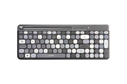 Creator Chic Colors MK470, Combo Teclado y Mouse InalÃ¡mbrico, DiseÃ±o Vanguardista, Teclado 100% con Teclas de Membrana, Mouse ErgonÃ³mico 1600 dpi, 2.4 MHz, Incluye BaterÃ­as AAA y AA (Negro)_0